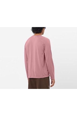 Salomon Shakeout Core Erkek Koşu Uzun Kollu Tişört Lc2778500 Pembe