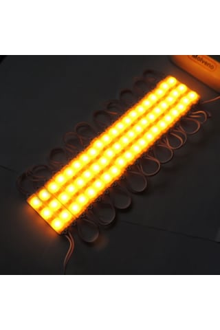 10 Adet 5 Watt Amber Işık Ip65 Modül Led, 10 Adet Magnetli, Çok Kaliteli Amber Işık Modül Led Amber