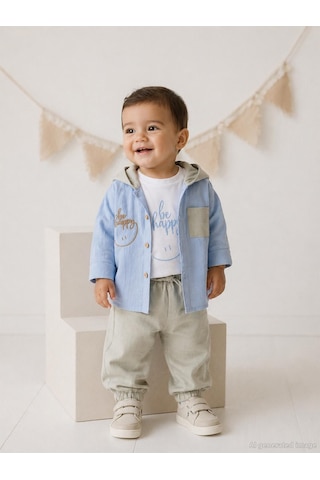 Concept Kids Concept Gömlekli 3 Lü 6-18 Ay Takım - Mavi
