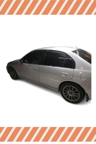 Honda Civic Sedan 2001-2007 Modellerine Özel 4'lü Mügen Tip Cam Rüzgarlığı