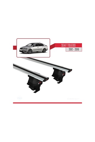 Seat Toledo 2012-2019 Arası İle Uyumlu Ace-4 Ara Atkı Tavan Barı Gri