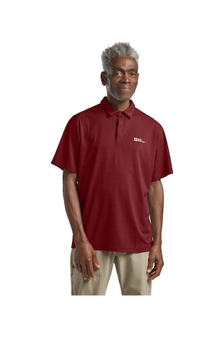 Jack Wolfskin Jack Wolfskın Erkek Delgamı Polo M Deep Ruby Polo T-shırt 1809801tr-2511 Bordo