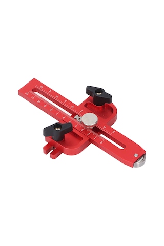 Maiyame Alüminyum Ahşap Kesim Konumlandırıcı, Çift Ölçekli 0-120mm/0-4,5 İnç Ve Rulmanlı, 3/4x3/8 İle 3/8x1/4 İnç T-slot Uyumlu, Testere Ve Freze İçin