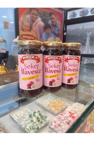 Koska Şeker İlavesiz Gül Reçeli 270 Gr Koli 12 Adet