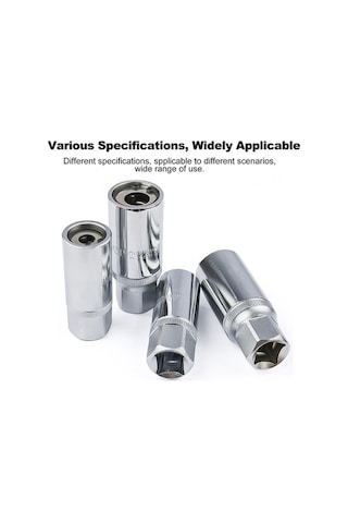 Pazly 6mm-12mm Çelik Kafa Yok Somun Çıkarıcı Seti, 1/2 İnç Uyumlu, 4 Adet, Plastik Kutulu, Kayıp/vuruk Somunlar İçin