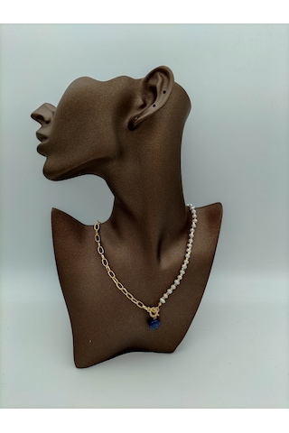 Stoneage Inci Ve Lapis Lazuli Taşlarından Şifa Kolyesi Mavi