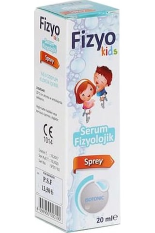 Fizyo Kids Serum Fizyolojik Sprey 20 ML Fizyo Kids Serum Fizyolojik Sprey 20 ML