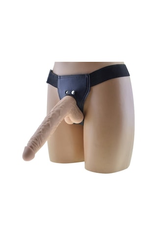 Hızlı Express Lovetoy Ten Dokusunda Takma Penis 24 Cm Belden Bağlamalı Dildo Strapon
