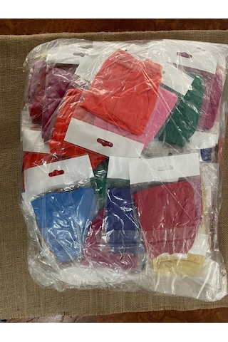 Karışık Renkli 300 Adet Esnek Kumaş Bez Havuz Bonesi Yüzücü Bonesi Mavi