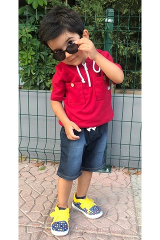 Novy Baby Kot Pantolonlu Kapşonlu Erkek Çocuk 2'li Takım - 3-6 Yaş
