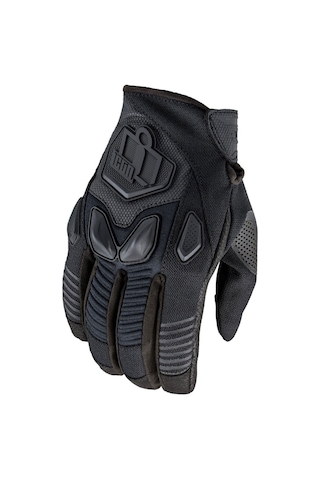 Icon Automag 3 Korumalı Motosiklet Eldiveni Siyah