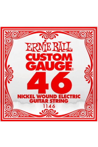 Ernie Ball Custom Gauge Nickel Wound 046 Elektro Gitar Tek Tel
