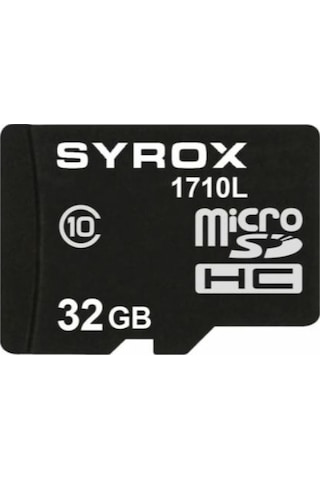 Syrox 32 GB MicroSDHC Class 10 UHS-I Hafıza Kartı + Adaptör