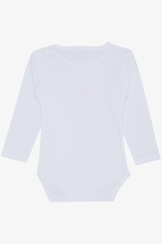 Breeze Kız Bebek Çıtçıtlı Zıbın Body Bandanalı Fil Baskılı 9 Ay-3 Yaş, Beyaz-beyaz Beyaz