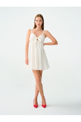 LOFT Regular Fit Kadın Elbise Lf2031988 Q1.v1 Beyaz