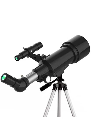 400x70mm Hd Refraktör Teleskop - 150x Büyütme Telefon Adaptörlü - Profesyonel Kara Ve Uzay Seyir