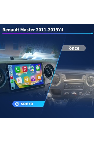 Renault Master 2011-2019yıl 8gb Ram 128gb Rom Multimedya Carplay 9" 9"