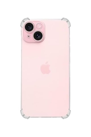 Apple İphone 15 Plus Kapak Kamera Korumalı Airbag Antishock Köşe Korumalı Şeffaf Silikon Kılıf 50 x 22