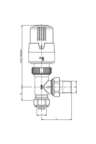 Eca Termostatik Radyatör Valfi Köşe Pex Trv4 16x2 602120780 (548843954)