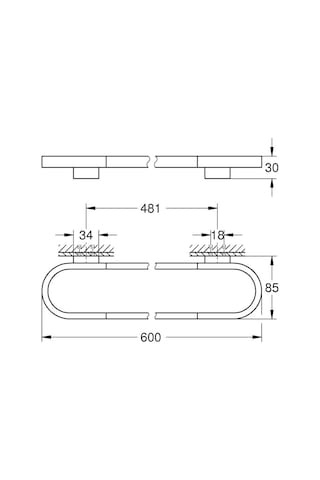 Grohe Selection Havluluk 41056000 Krom