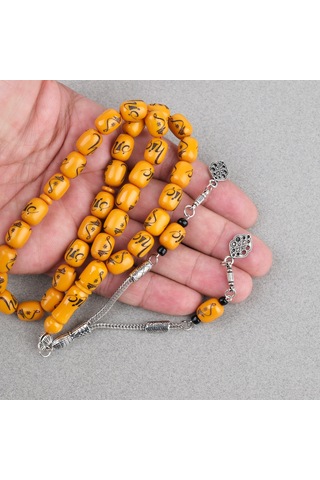 Katalin Hiç İşlemeli Kapsül 9x12mm Tesbih -turuncu