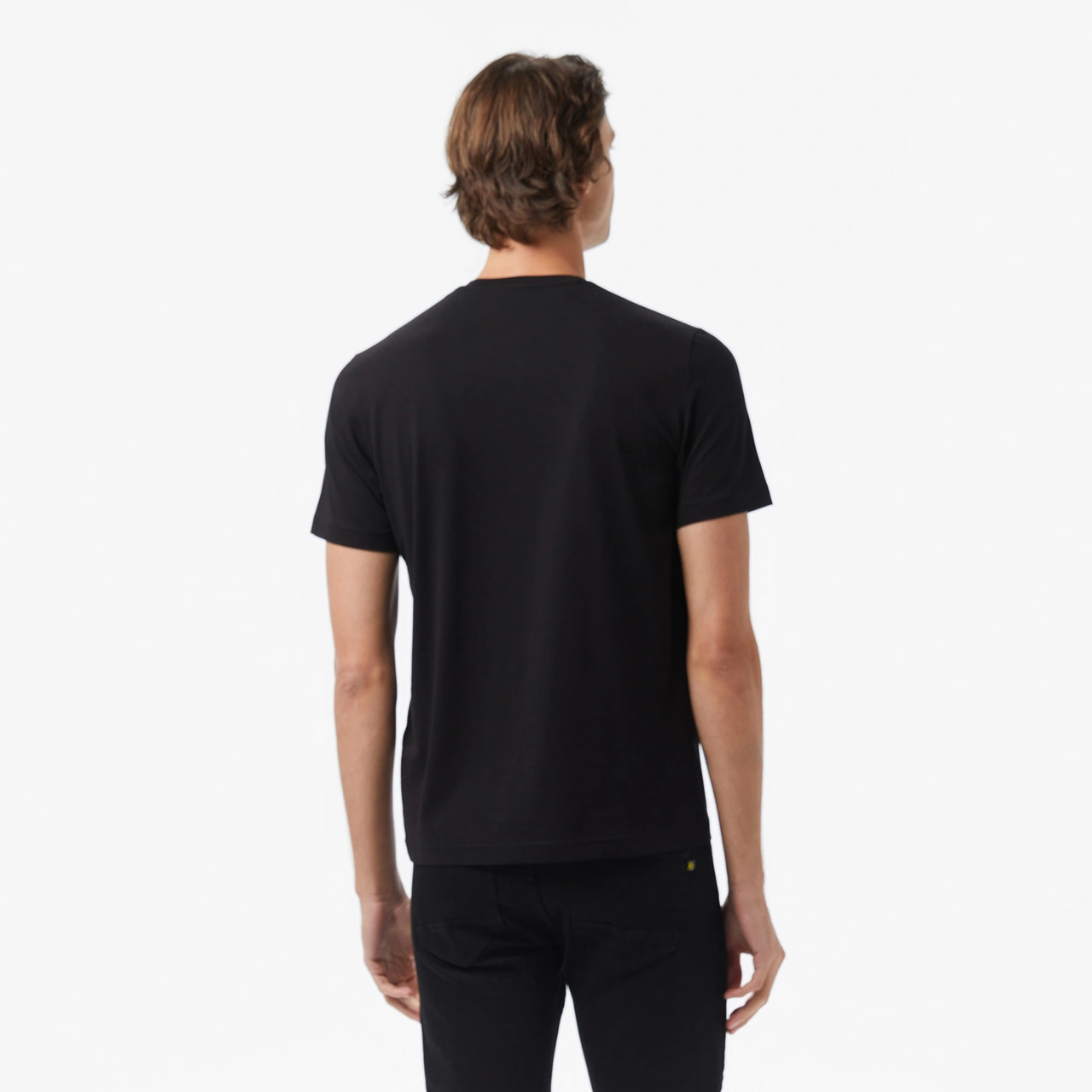 Nautica Erkek Siyah Classic Fit T-shirt Düz V55340t Siyah