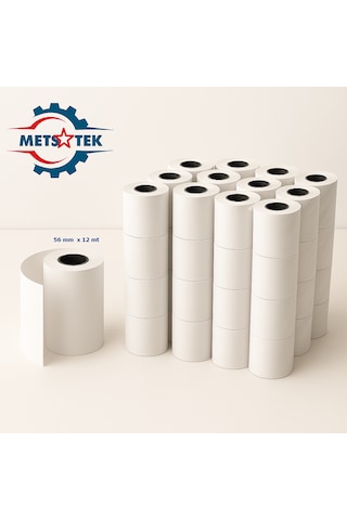 Termal Yazarkasa Ve Pos Rulosu 56mm X 12metre 100 Lü Koli