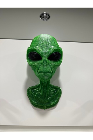 Alien Uzaylı Duvar Dekorasyonu Veya Kulaklık Standı Parlak S.