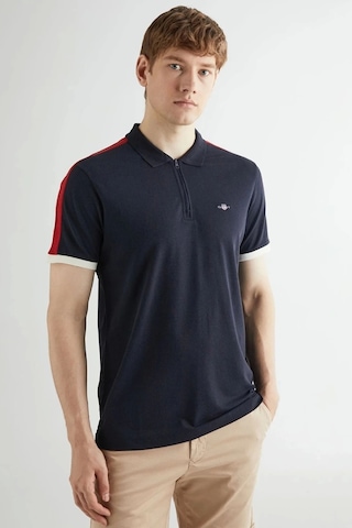Gant Erkek Lacivert Regular Fit Renk Bloklu Polo Xl Lacivert