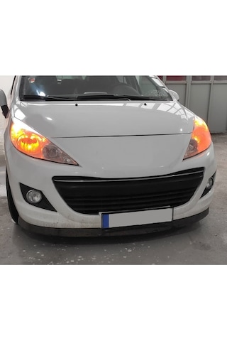 Peugeot 207 Uyumlu Body Kit Ön Tampon Eki Kırılmaz Yumuşak Lip Mat Siyah