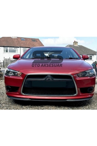 Mitsubishi Lancer Evo Cupra R Uyumlu Ön Lip Mat Siyah Ön Tampon Lip