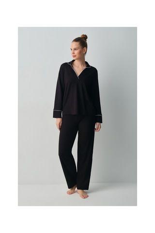 Suwen Betty Pijama Takımı Wsh10510150012 Siyah
