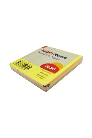 Noki Memo Stick Notes 75x75 Mm Küp Neon Yapışkanlı Not Kağıdı 100 Yaprak 4 Adet 12042