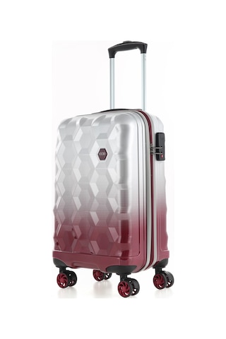 Ççs Kadın Orta Boy Valiz V.ccs5226-2 Gri-bordo