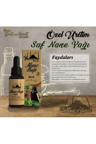 Nane Yağı 20 Ml %100 Doğal Katkısız Uçucu Bitkisel Yağ 20 ML