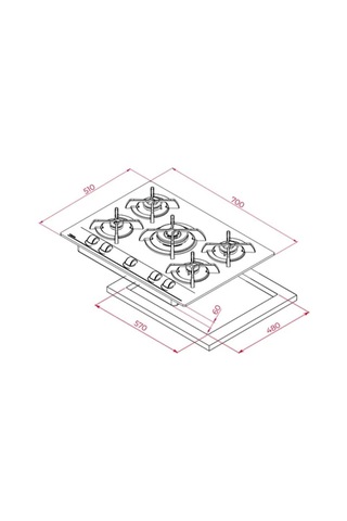 Teka HAK 627 WH - GBC 75030 WH - TYT 60.1 WH Beyaz Ankastre Set