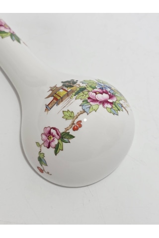 Crown Staffordshire Pagoda Desenli Porselen Duvar Vazosu 15,5x7x4cm Çok Renkli
