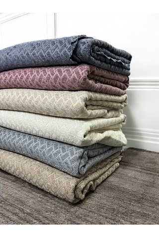Şönil Kadife Koltuk Örtüsü, Çekyat Örtüsü, Kanepe Örtüsü, Koltuk Şalı Bej Renk 180x220cm Çok Renkli