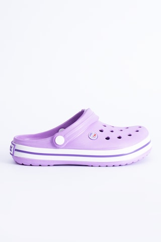 Polomia Comfort Dflex Unisex Hemşire Aşçı Plaj Deniz Sabo Flat Terlik Lila