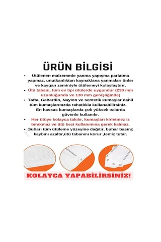 Teflon Ev Ütü Altlığı