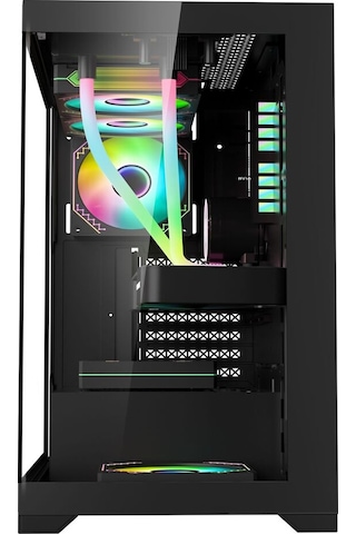 Xaser MG210 4 x RGB Fan USB 3.0 ATX Oyuncu Bilgisayar Kasası Siyah