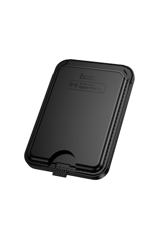 Hoco. E91ı Tiger Smart Find My Özellikli Kablosuz Şarj Destekli Kablosuz Şarj Özellikli Kartlık - Siyah Beyaz - Siyah