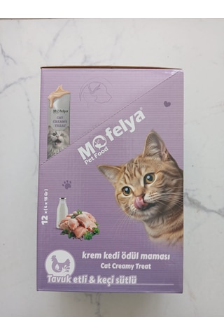 Krem Kedi Ödül Maması Tavuk & Keçi Sütü Aromalı 12 4'lü Paket Toplam 48 Ad.