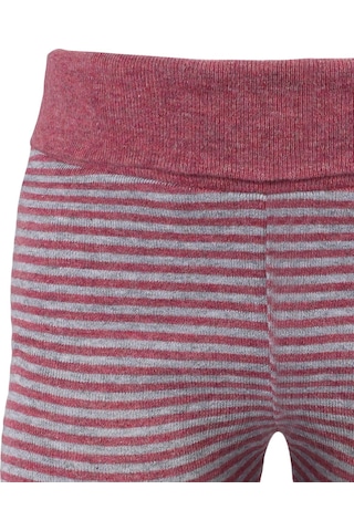 Organicera Organik Tayt, Çizgili , Bordo-grey