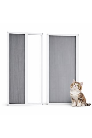 Akordiyon Kapı Kedi Sinekliği En:0-100 Cm X Boy:0-220 Cm Demir, Ahşap,pimapen,alüminyum Uyumlu Çok Renkli