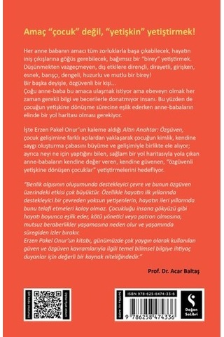 Altın Anahtar: Özgüven - Erzen Pakel Onur - Doğan Solibri