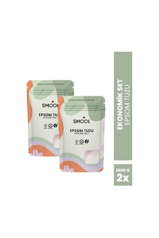 Smool Epsom Tuzu X2 1000 Grx2 , Ingiliz Tuzu, Katkısız, Avantajlı 2 Li Set