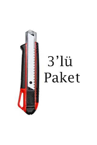 Brio Maket Bıçağı Pro-plast 18 Mm 3'lü Paket