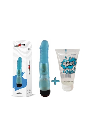 Hızlı Express Crazy Bull Waves Titreşimli Jel Anal Vibratör Dildo Penis + 50 Ml Kaydırıcı