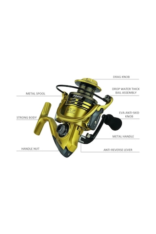 Yumoshi Xf4000 Tam Metal Salıncak Arması Metal Kafa Olta Makinesi Kırmızı 001